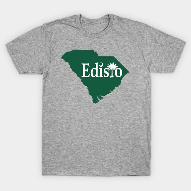 Edisto Island South Carolina State Outline Green T-Shirt by TGKelly